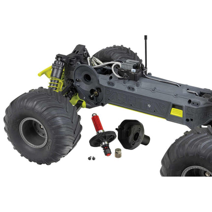 Arrma Gorgon 4X2 MEGA 550 Brushed Monster Truck 1/10 RTR Yellow ARA3230ST1