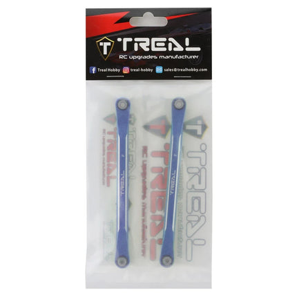 Treal Hobby Aluminum Front Suspension Camber Links for Traxxas Sledge (Blue) (2)