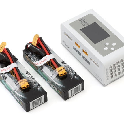 Gens Ace G-Tech Smart 2S Bundle w/Two 2S 35C XT60 LiPo Batteries 5200mAh D300