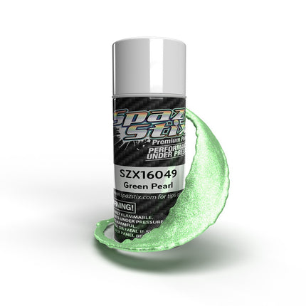 Spaz Stix Green Pearl Aerosol Paint, 3.5oz Can SZX16049