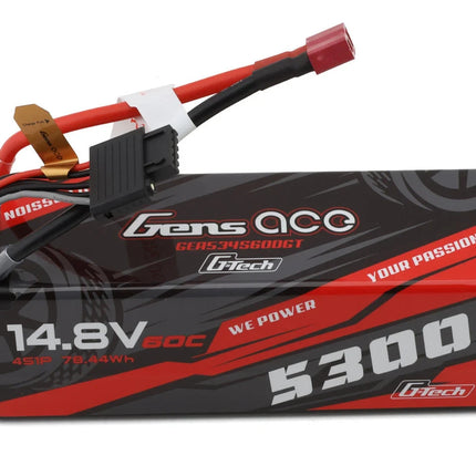 Gens Ace G-Tech Smart 4S LiPo Battery 60C (5300mAh/14.8V) w/T-Style Connector