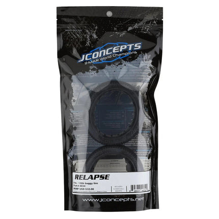 JConcepts 4034-02 Relapse 1/8th Buggy Tires w/Foam Inserts (2) (Green) JCO403402