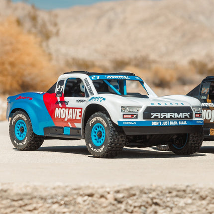 Arrma Mojave GROM 4X4 223S BLX Brushless Small Scale Desert Truck RTR White/Blue