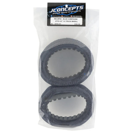 JConcepts 4006-01Relapse 4.0" 1/8th Truggy Tires (2) (Blue) JCO400601