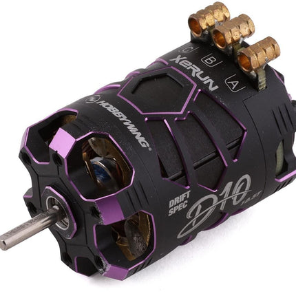 Hobbywing Xerun D10 Drift Brushless Motor (10.5T) (Purple) HWI30401136