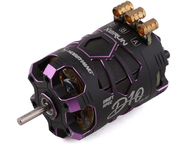 Hobbywing Xerun D10 Drift Brushless Motor (10.5T) (Purple) HWI30401136