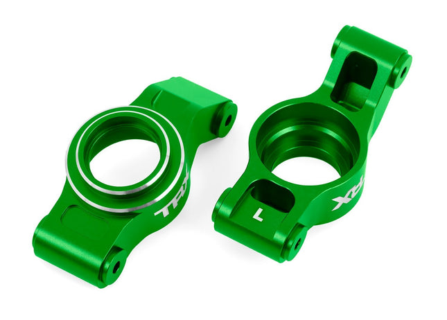 TRAXXAS ALUM STUB AXLE CARRIERS GREEN L/R X-Maxx/XRT TRA7852-GRN