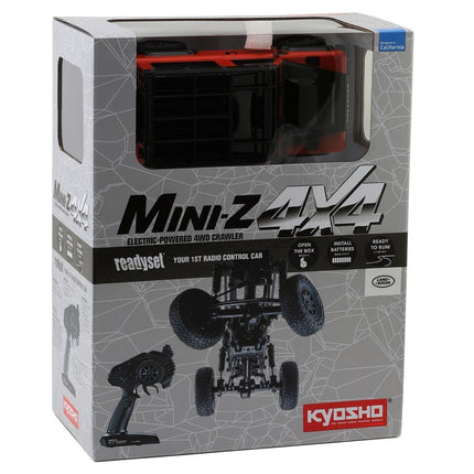 Kyosho MX-01 Mini-Z 4X4 Readyset w/Land Rover Defender 90 Adventure Body Org/Blk