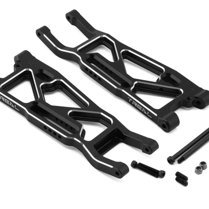 Treal Hobby Aluminum Front Suspension Arms for Traxxas Sledge (Black) (2)