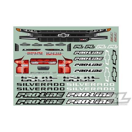 Pro-Line 2019 Chevy Silverado Z71 Trail Boss Pre-Cut Monster Truck Body (Clear)