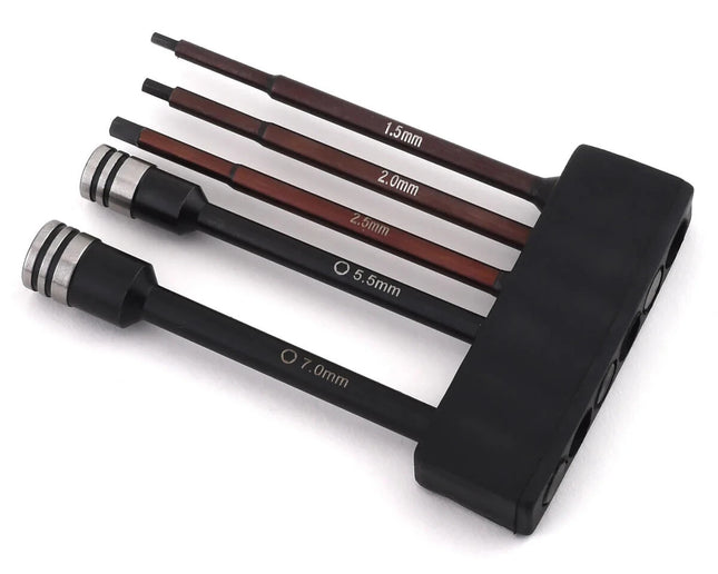 ProTek RC TruTorque 5-Pc 1/4 Hex/Nut Driver Set 1.5 2.0 2.5mm Hex/5.5 7mm Driver