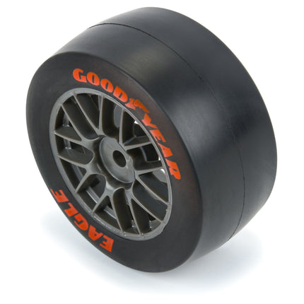 Pro-Line 1/12 Goodyear Eagle Option Tire F/R MTD Gray Wheels (4): Losi NASCAR