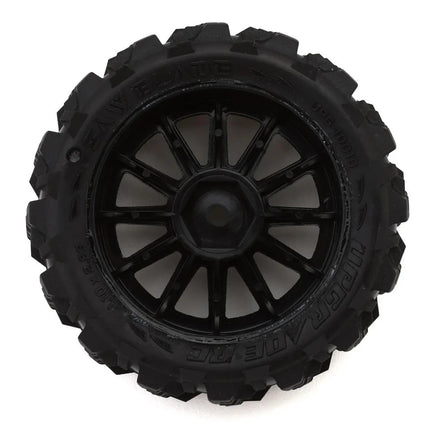UpGrade RC Saw Blade Pre-Mounted Tires for ARRMA Typhon Grom (4)