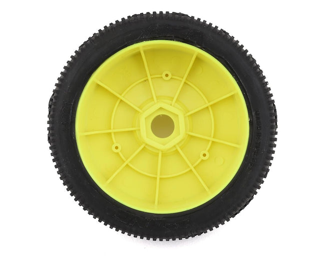 AKA P1 1/8 Buggy Pre-Mounted Tires (Yellow) Super Soft - Long Wear