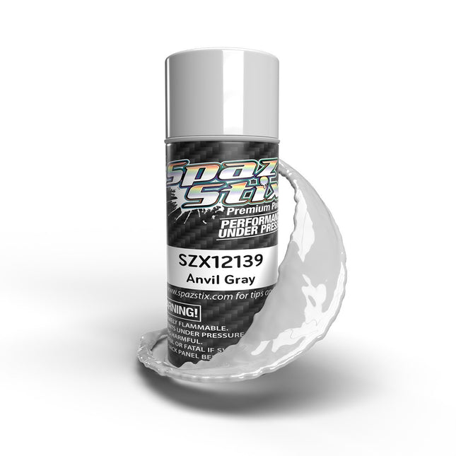 Spaz Stix Anvil Gray Aerosol Paint, 3.5oz Can SZX12139