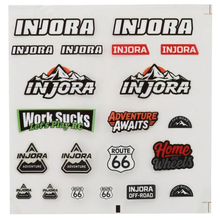 Injora Axial SCX24 1/24 Scale Teardrop Trailer w/Hitch (White/Green) INJTC01-GN