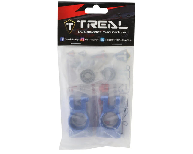 Treal Hobby X0039W6XQH Aluminum Rear Hub Carriers for Traxxas Sledge (Blue)