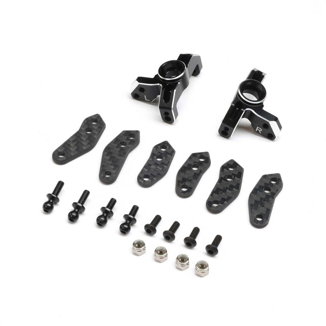 Team Losi Racing Spindle Set, Aluminum, Black: 22S Sprint TLR-1062