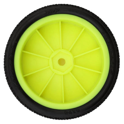 JConcepts 3DP 2.2" Pre-Mounted 2WD Front Buggy Carpet Tires (Yellow) (2) (Pink) 