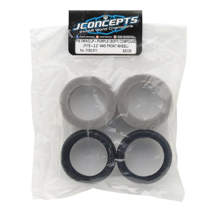 JConcepts 3182-011 Pin Swag 2.2" 4WD Buggy Front Carpet Tires Purple JCO3182-011