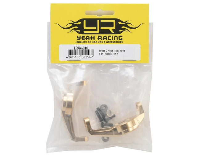 Yeah Racing Heavy Brass C Hubs for Traxxas TRX-4/TRX-6 (2) (49g)