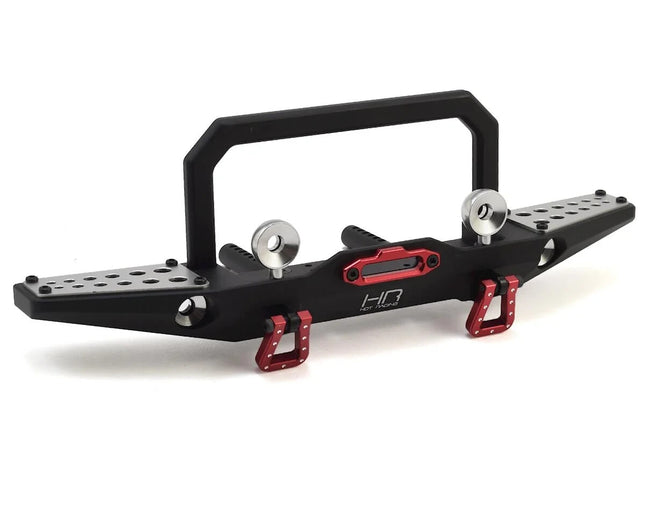 Hot Racing Aluminum Front Bumper w/Winch Mount & Light Buckets for Traxxas TRX-4