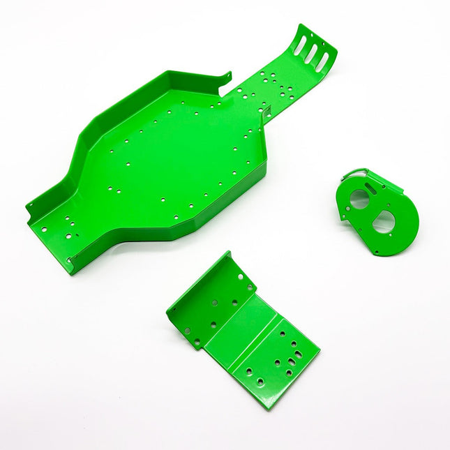 Racers Edge Authentic RC10 Chassis Powdercoated Retro Green RCE6637G