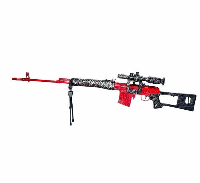 Goat Guns 1:4 Diecast Metal Special Edition Red Team SVD Sniper Rifle Model