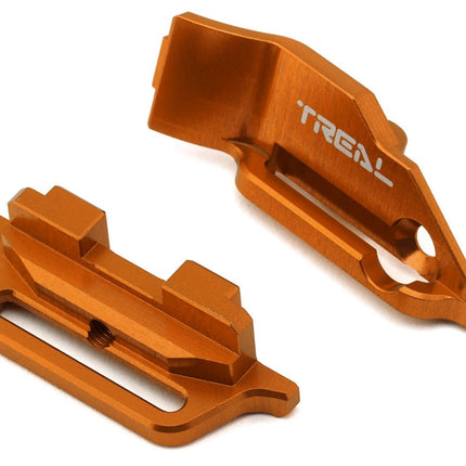 Treal Hobby Aluminum Battery Hold-Down Traxxas Mini Maxx w/Flex Strap Orange