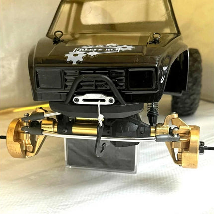 Reefs RC Axial SCX10 Pro Brass Outer Portal Covers (Gold) (2) (89g)