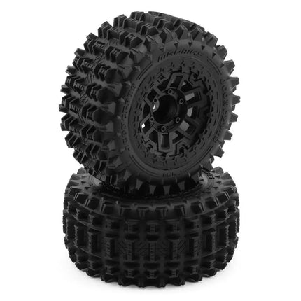 JConcepts Magma 2.9" Monster Truck Pre-Mounted Tires (Platinum) (Black) (2) 