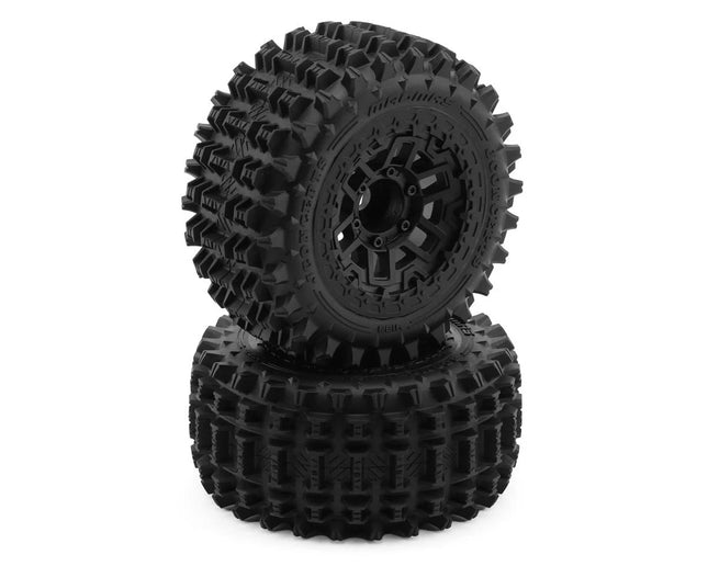JConcepts Magma 2.9" Monster Truck Pre-Mounted Tires (Platinum) (Black) (2) 