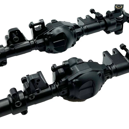Racers Edge RCE1970BK Black Aluminum Axle Housing Set Front & Rear