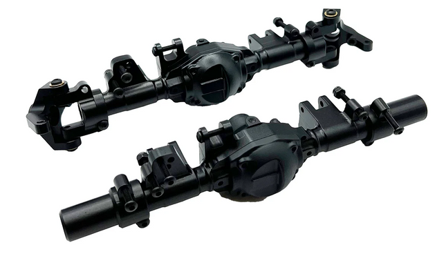 Racers Edge RCE1970BK Black Aluminum Axle Housing Set Front & Rear