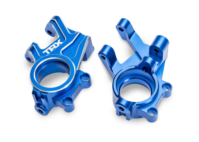Traxxas 10936-BLUE Aluminum Blue Steering Blocks Funco (L&R) TRA10936BLUE
