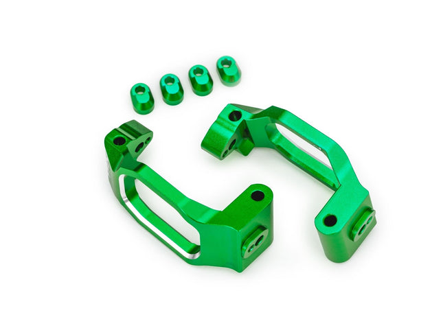 Traxxas 10232-GRN Aluminum Green Caster Blocks (L&R) TRA10232GRN