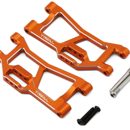Treal Hobby Aluminum Rear Lower Suspension Arm Set Traxxas Mini Maxx Orange