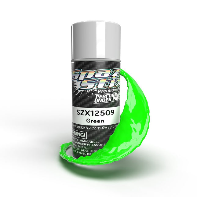 Spaz Stix Solid Green Aerosol Paint, 3.5oz Can SZX12509