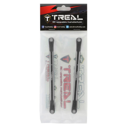 Treal Hobby Aluminum Rear Suspension Camber Links for Traxxas Sledge (Black) (2)