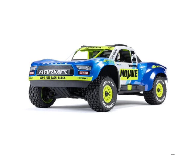 Arrma Mojave Grom MEGA 4WD 380 Brushed 1/18 Electric Desert Truck RTR Blue/White
