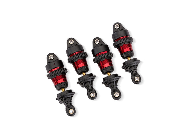 Traxxas 10865-RED Aluminum Mini GTR Short Shocks (4) MINI SLASH/Rally