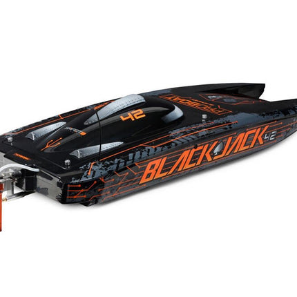 Pro Boat PRB08043T1 Blackjack 42" 8S Brushless RTR Electric Catamaran Blk/Orange