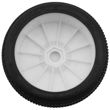 JConcepts Dirt Bite 1/8 Off-Road Buggy Pre-Mounted Tires (2) (White) Grn 4073-12