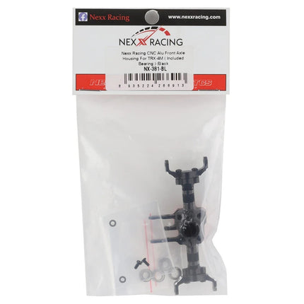 NEXX Racing Aluminum Front Axle Housing for Traxxas TRX-4M (Black)