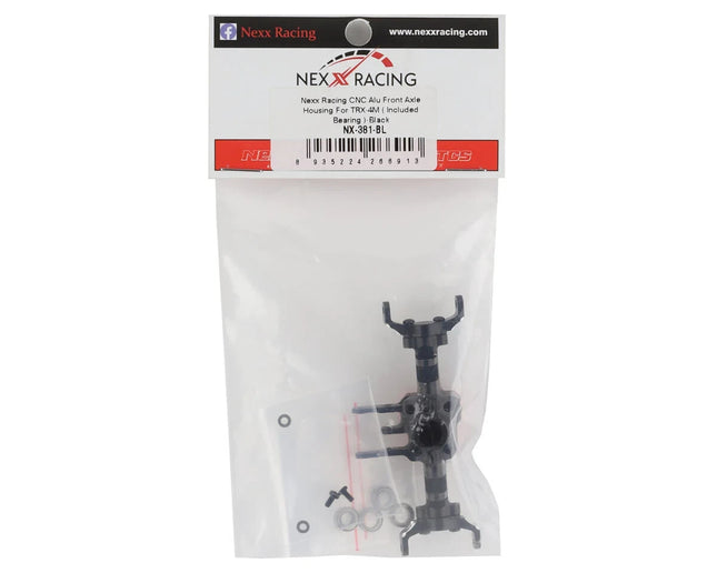 NEXX Racing Aluminum Front Axle Housing for Traxxas TRX-4M (Black)