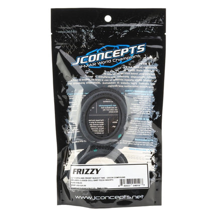JConcepts 4186-02 Frizzy 2.2" Front 4WD Buggy Tires (2) (Green) JCO418602