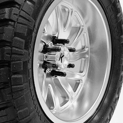 CEN CKD0618 Ford F250 KG1 Bullet Wheel Lugs Black Chrome (24) 2mm studs w/Tool