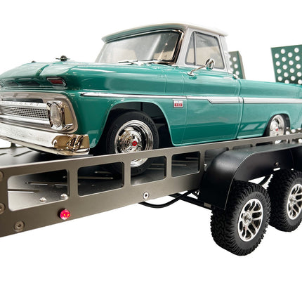 BOLD R/C 1/10 Scale Full Metal Trailer with LED Lights Titanium BOL5005