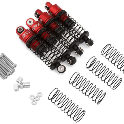 NEXX Racing Redcat Ascent-32 37mm Aluminum Threaded Oil-Filled Shocks (Red)