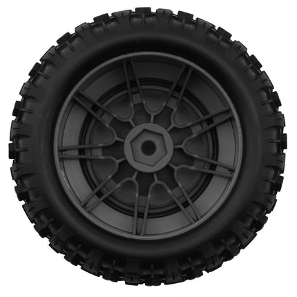 Traxxas Mini Maxx Sledgehammer Front PreMount Tires Charcoal Grey (2) 10771-GRAY